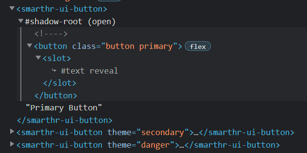 Button Component の HTML Button Component の HTML