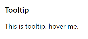 Tooltip Component Tooltip Component
