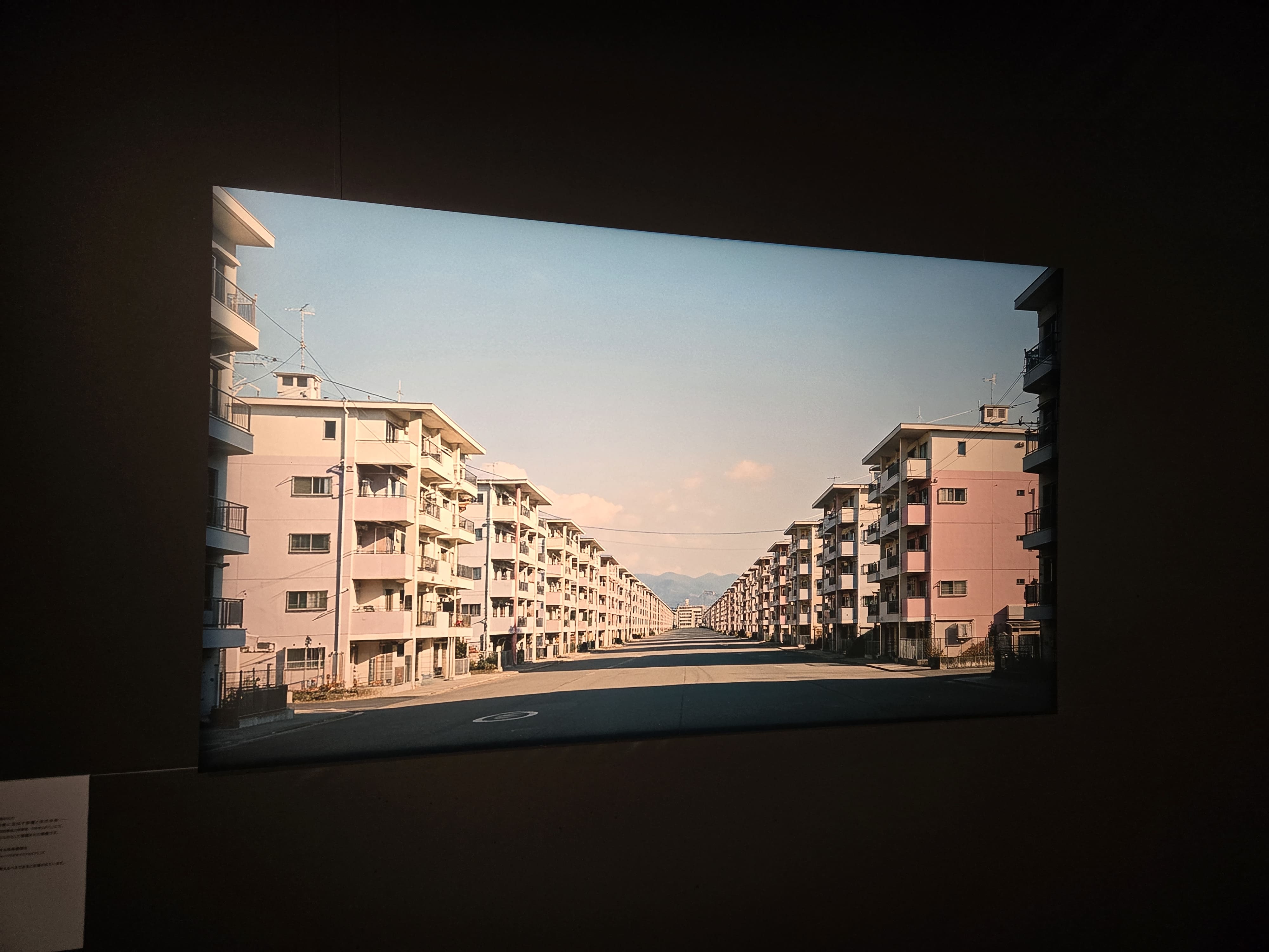ドリームコアに対する恐怖心。ドリームコアとは、夢の中で見た気がする景色。 同じ形のマンションがいくつも並べ建てられている、セピア色の写真。